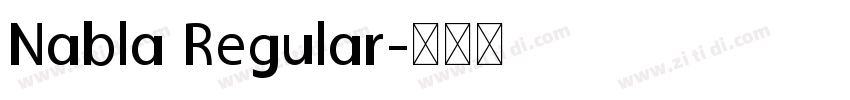 Nabla Regular字体转换